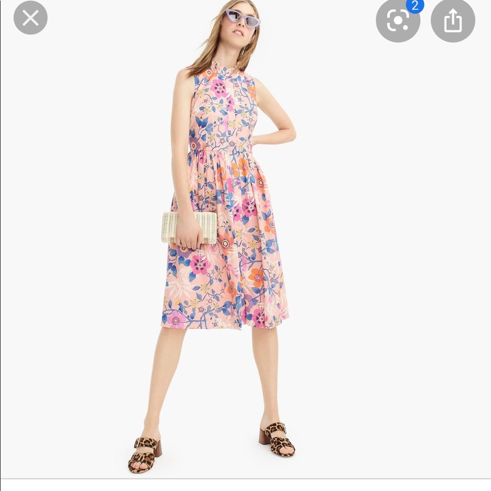 J. Crew Liberty Pavilion Floral Print  Dress